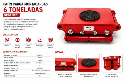 PATIN INDUSTRIAL X 6TN