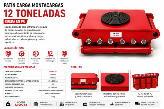PATIN INDUSTRIAL X 12TN