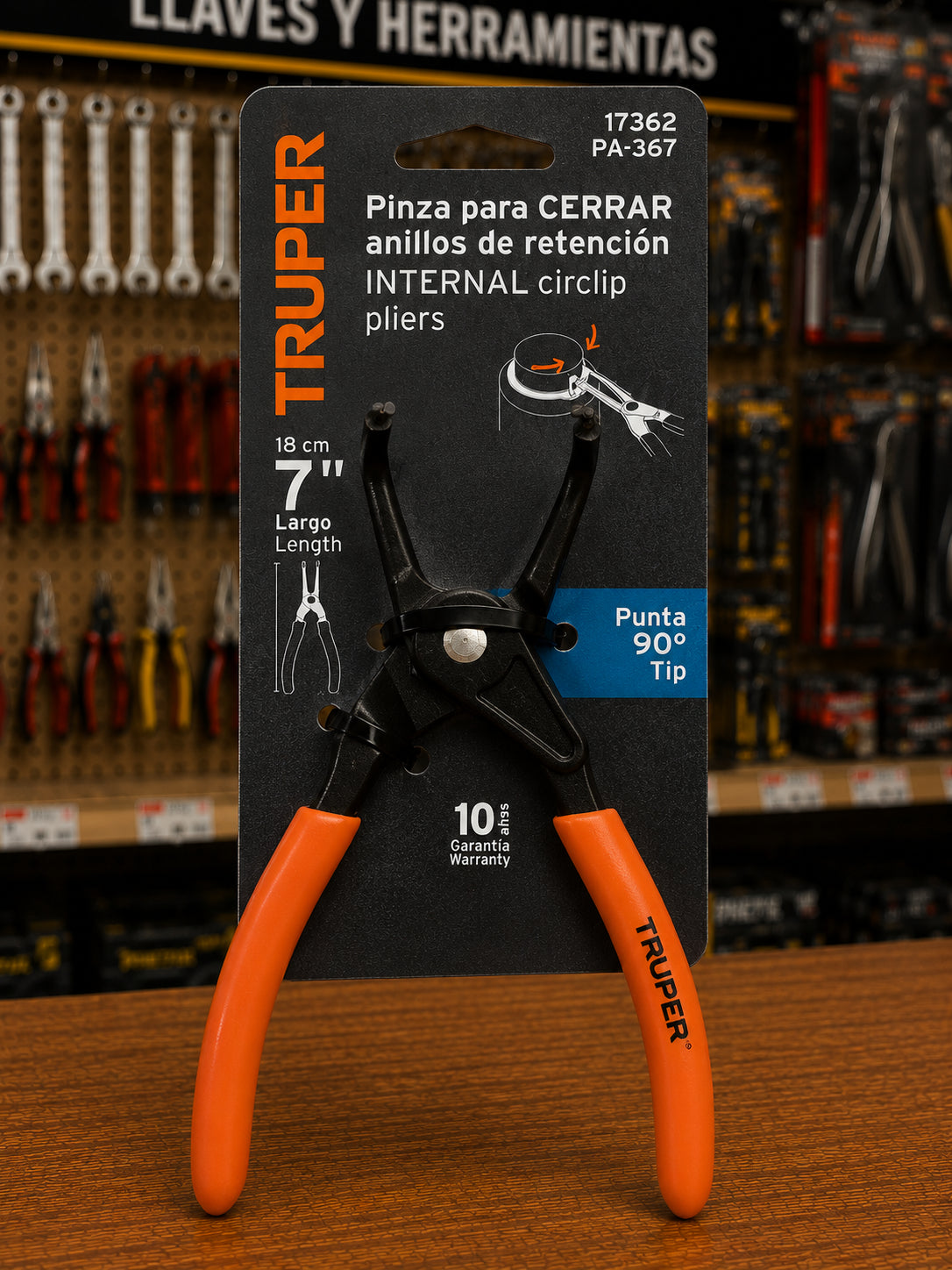 ALICATES PARA ANILLOS DE RETENCION CON PUNTA A 90º