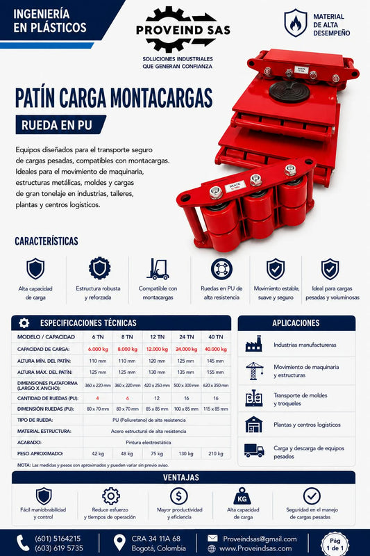 PATIN INDUSTRIAL X 40TN