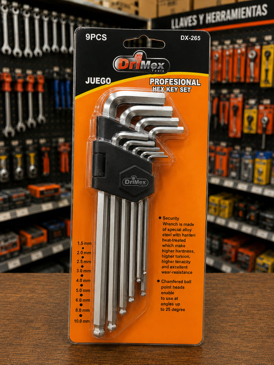 JUEGO DE 9 LLAVES DRIMEX